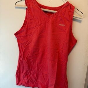 Reebok Women's Bright Pink V-Neck Performance Tank